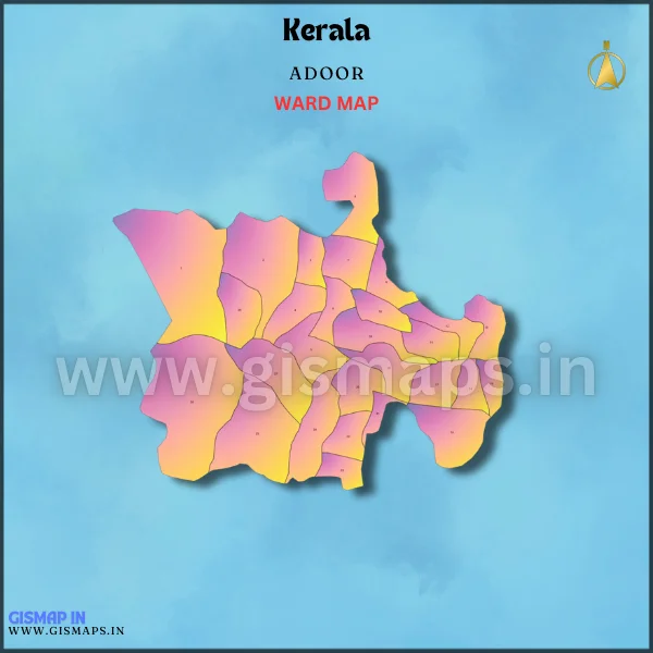 Adoor Ward Map (Kerala)