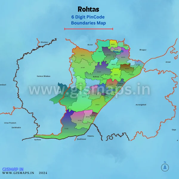 Rohtas_District_Pincode_Map