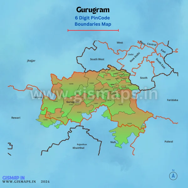 Gurugram_PincodeNoundaries_Map