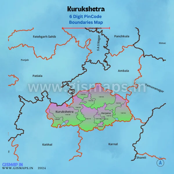 Kurukshetra_PincodeNoundaries_Map