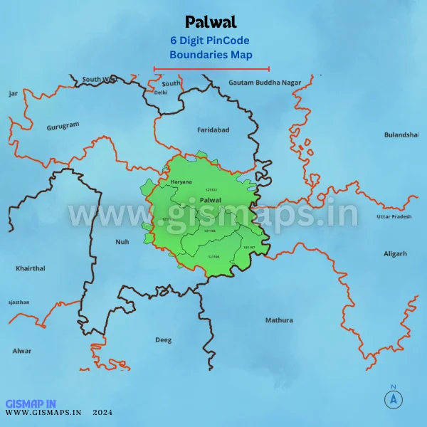 Palwal_PincodeNoundaries_Map