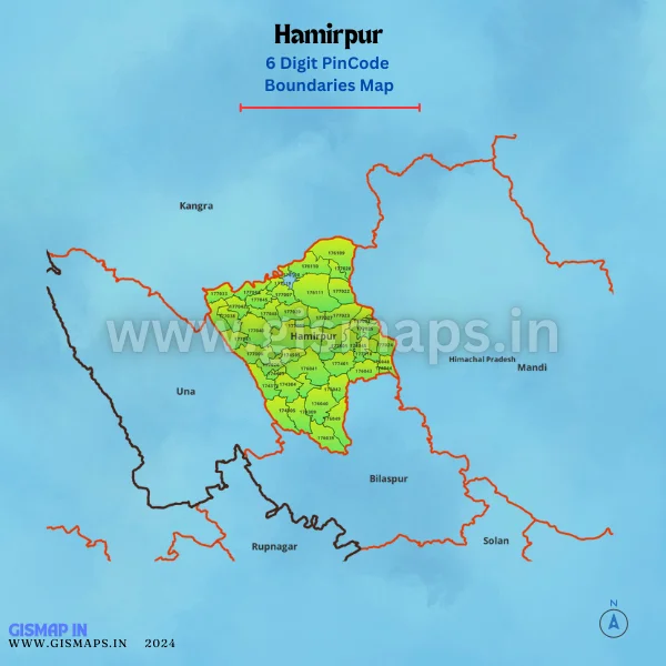 Hamirpur_PincodeBoundaries_Map