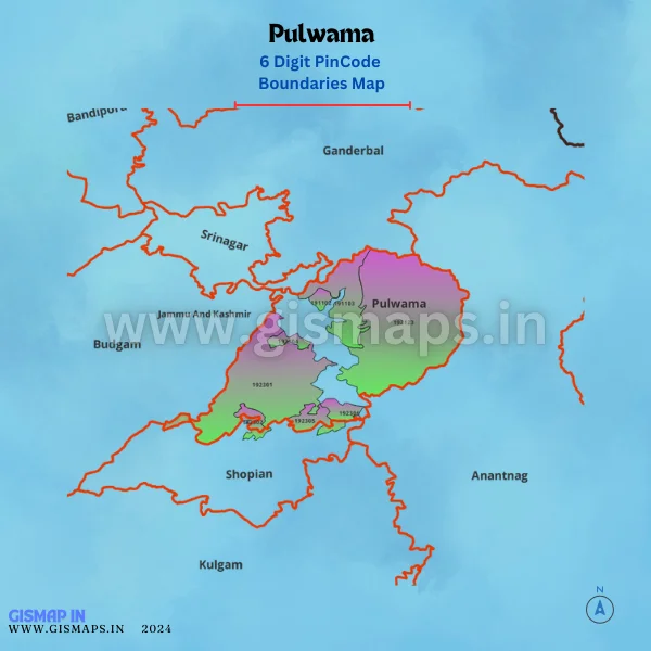 Pulwama_PincodeBoundaries_Map