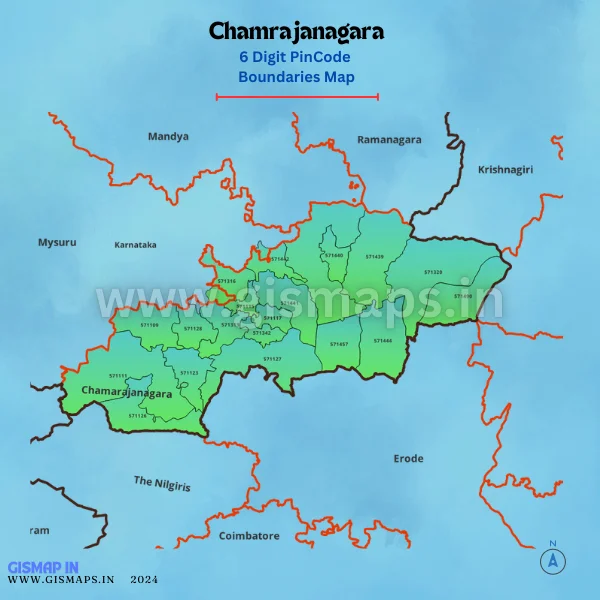 Chamrajanagara_PincodeBoundary_Map