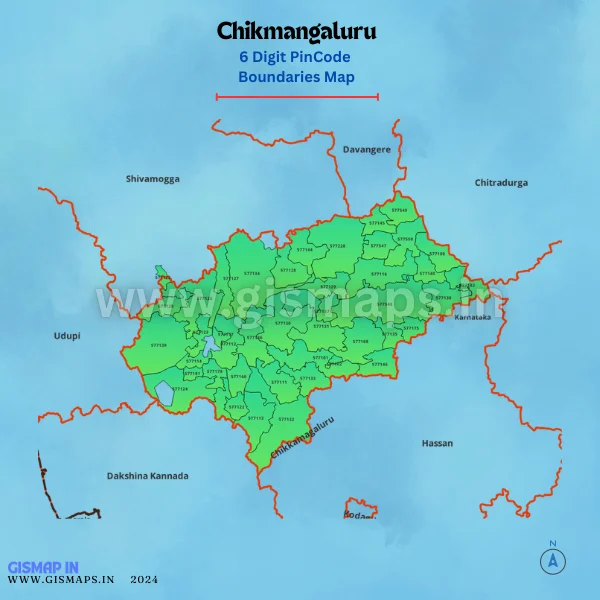 Chikmangaluru_PincodeBoundary_Map