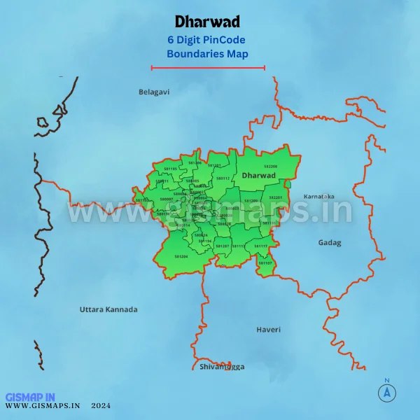 Dharwad_PincodeBoundary_Map