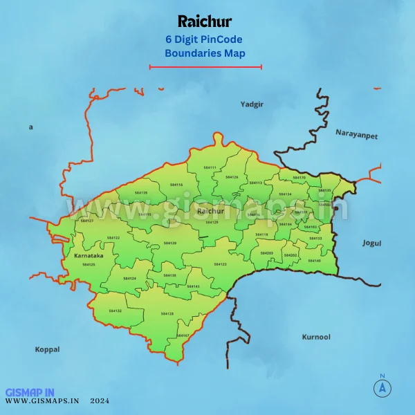 Raichur_PincodeBoundary_Map