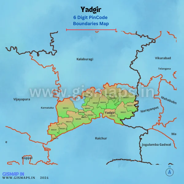 Yadgir_PincodeBoundary_Map