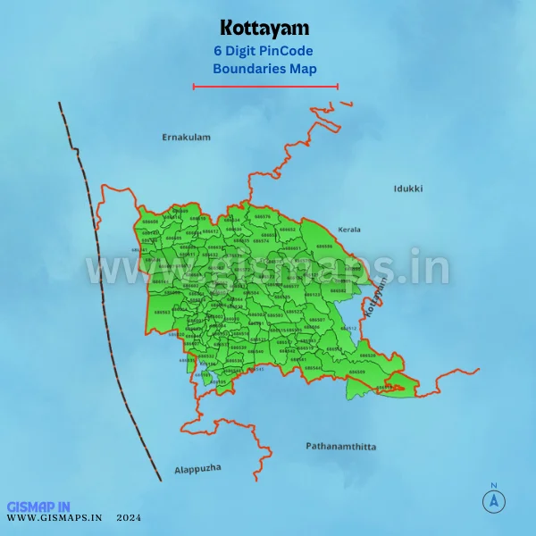 Kottayam PinoceBoundaries Map