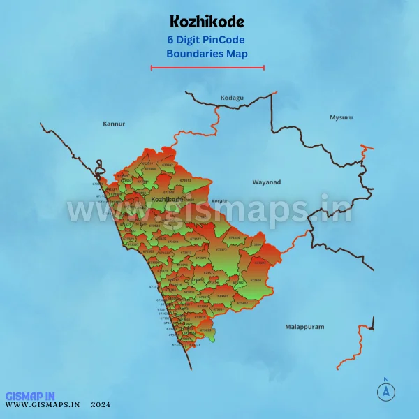 Kozhikode PinoceBoundaries Map