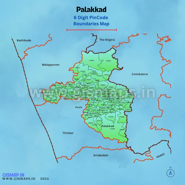 Palakkad PinoceBoundaries Map