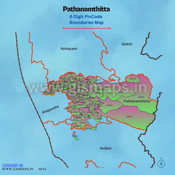 Pathanamthitta PinoceBoundaries Map