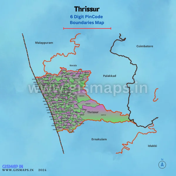 Thrissur PinoceBoundaries Map