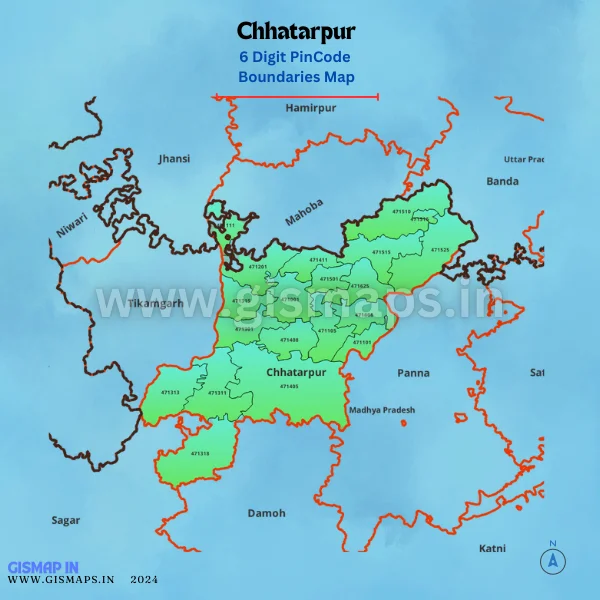 Chhatarpur_PincodeBoundaries_Map