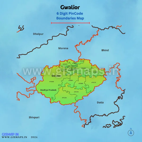 Gwalior_PincodeBoundaries_Map