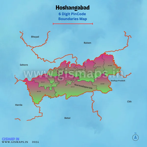 Hoshangabad_PincodeBoundaries_Map