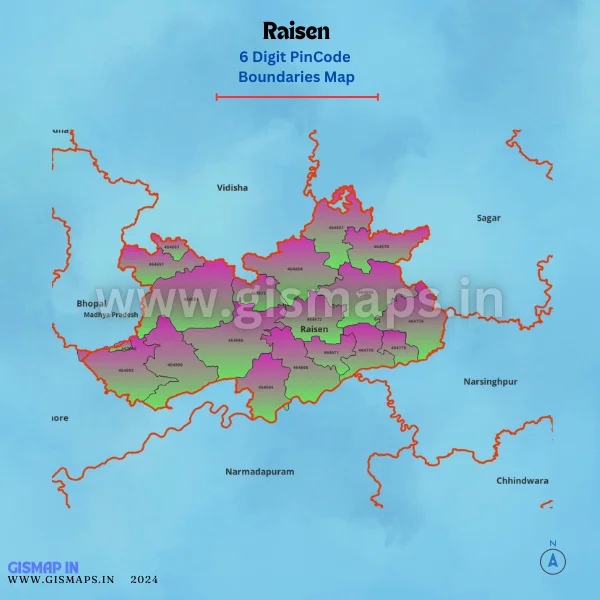 Raisen_PincodeBoundaries_Map