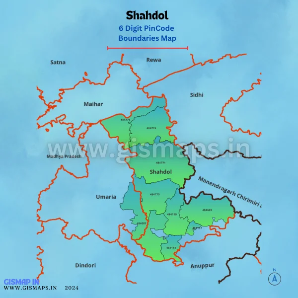 Shahdol_PincodeBoundaries_Map