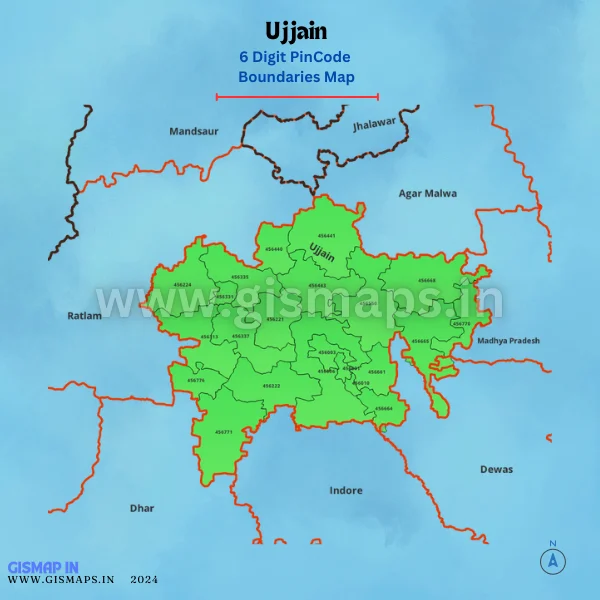 Ujjain_PincodeBoundaries_Map