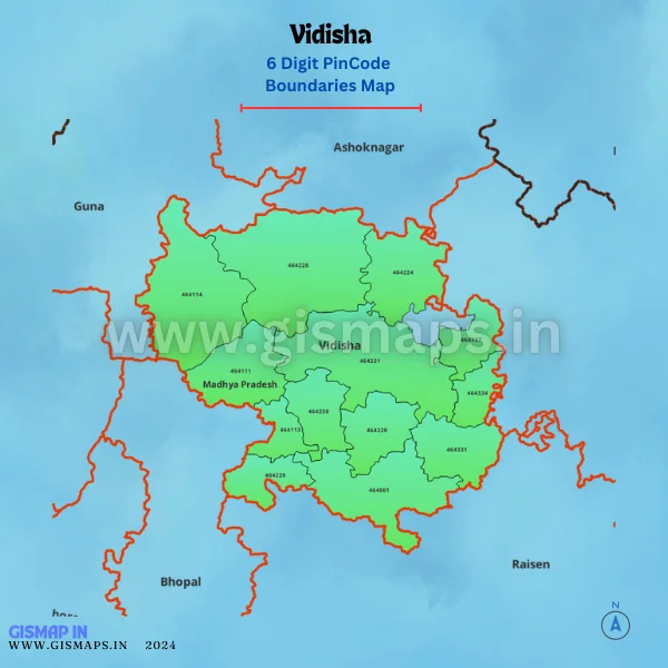 Vidisha_PincodeBoundaries_Map