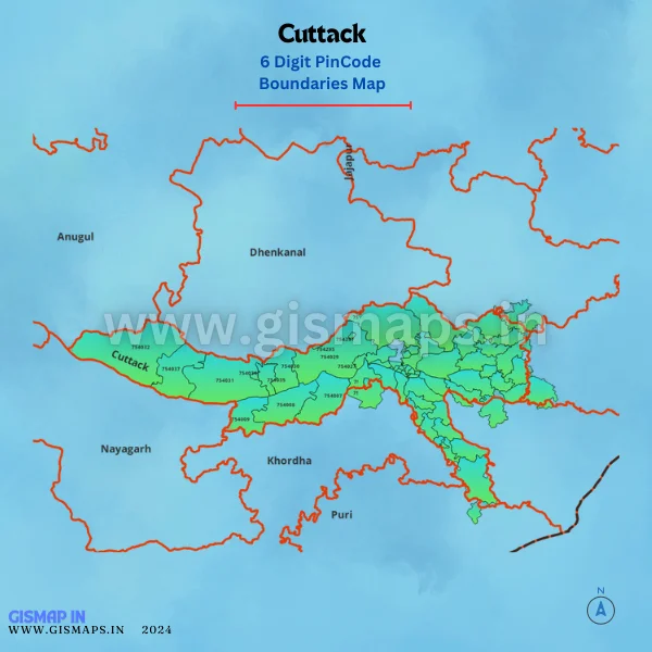 Cuttack_Pincode_Boundaries_Map