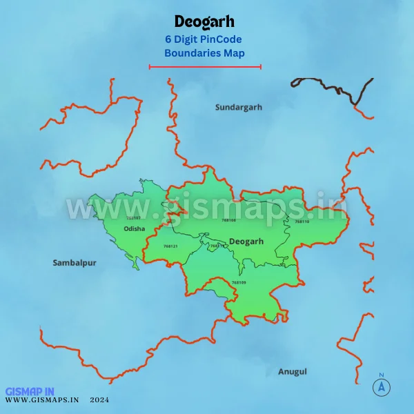 Deogarh_Pincode_Boundaries_Map