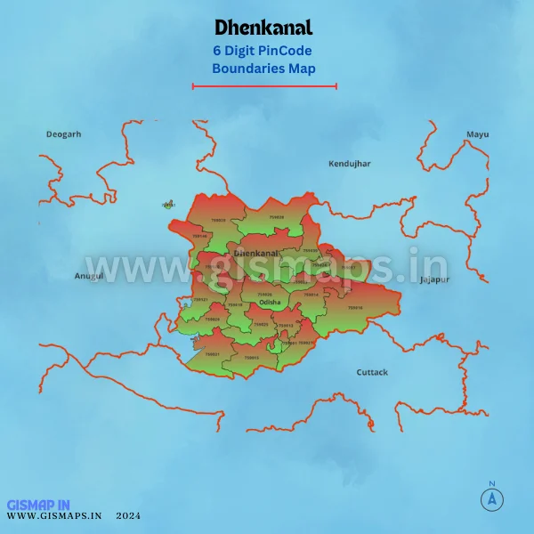 Dhenkanal_Pincode_Boundaries_Map