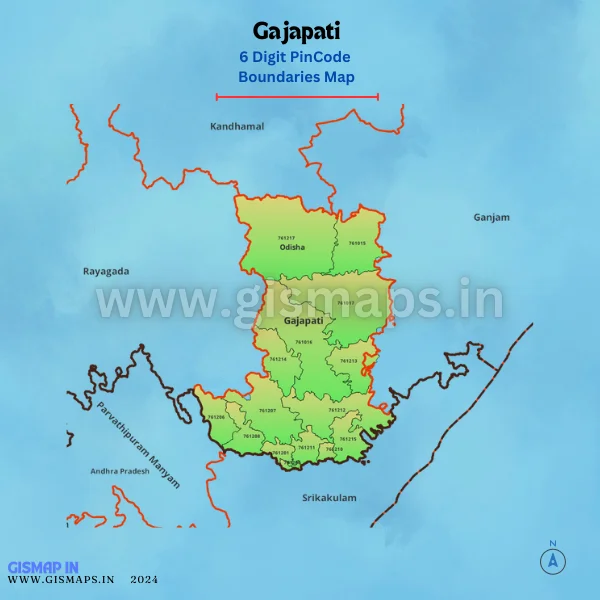 Gajapati_Pincode_Boundaries_Map