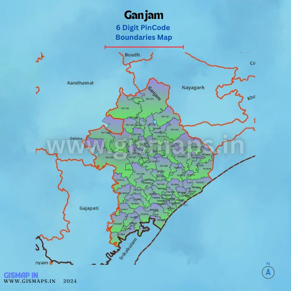 Ganjam_Pincode_Boundaries_Map