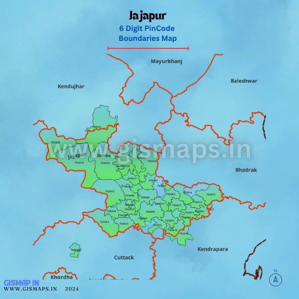 Jajapur_Pincode_Boundaries_Map