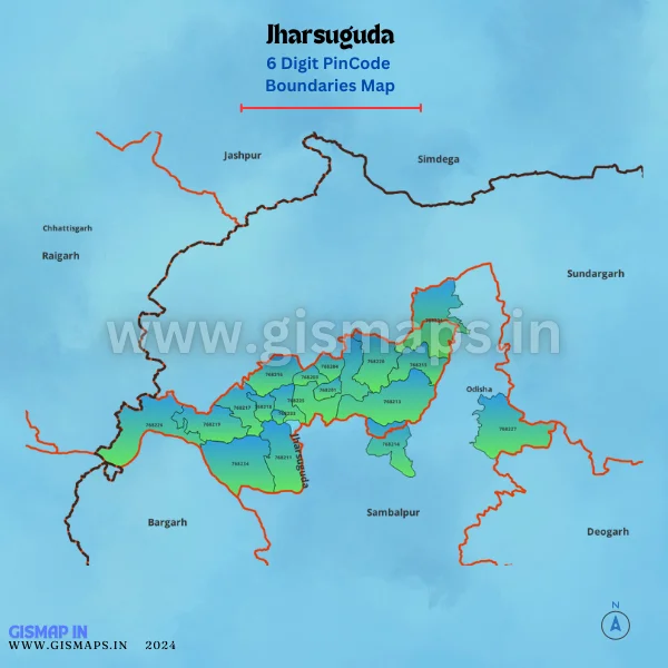 Jharsuguda_Pincode_Boundaries_Map