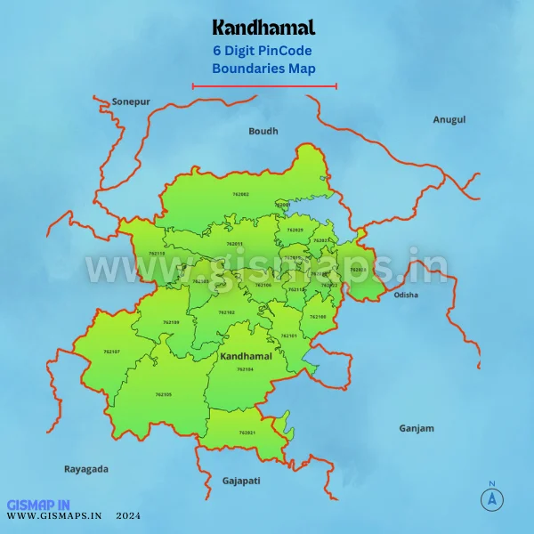 Kandhamal_Pincode_Boundaries_Map