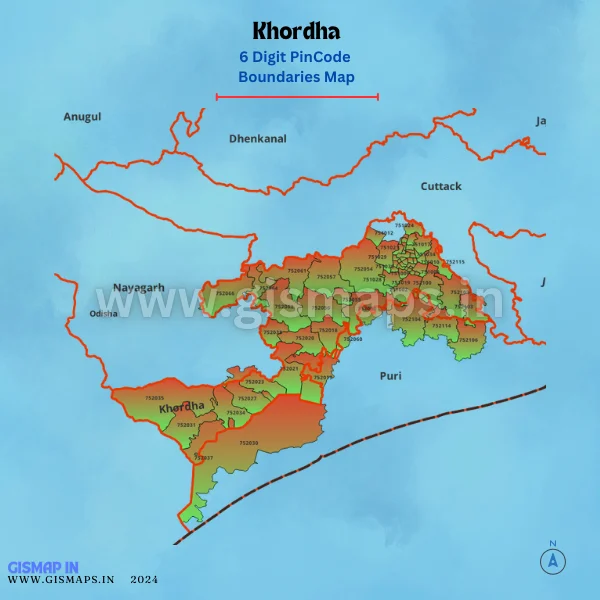 Khordha_Pincode_Boundaries_Map