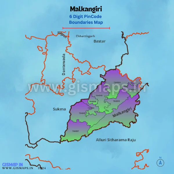 Malkangiri_Pincode_Boundaries_Map