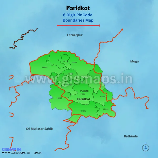 Faridkot_PincodeBoundaries_Map