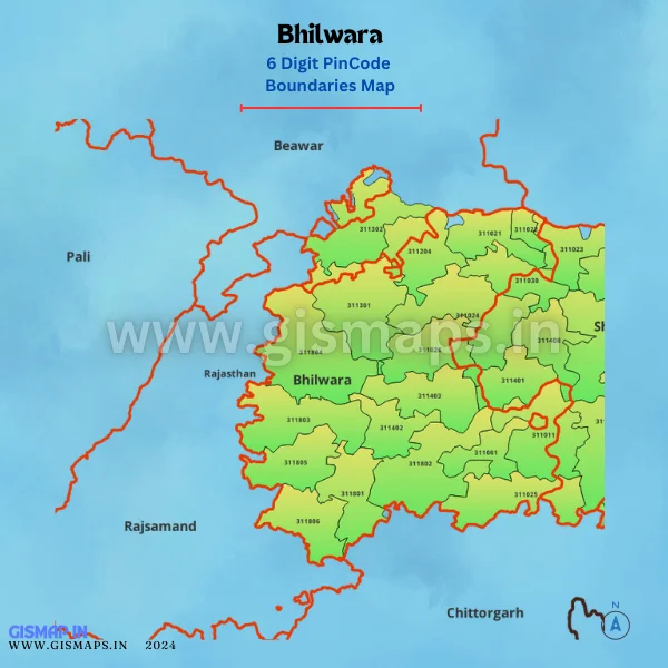 Bhilwara_PincodeBoundaries_Map