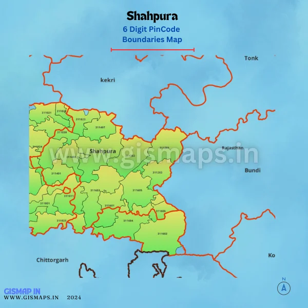 Shahpura_PincodeBoundaries_Map