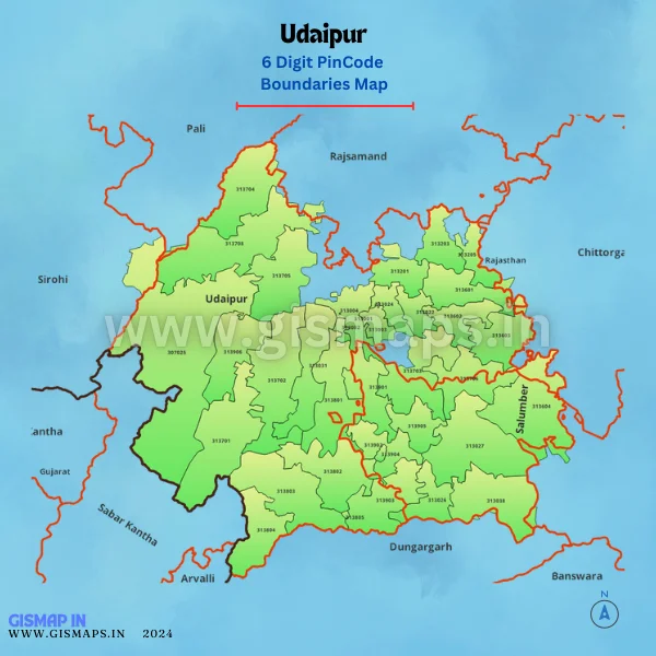 Udaipur_PincodeBoundaries_Map