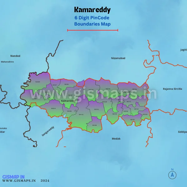 Kamareddy_PincodeBoundaries_Map