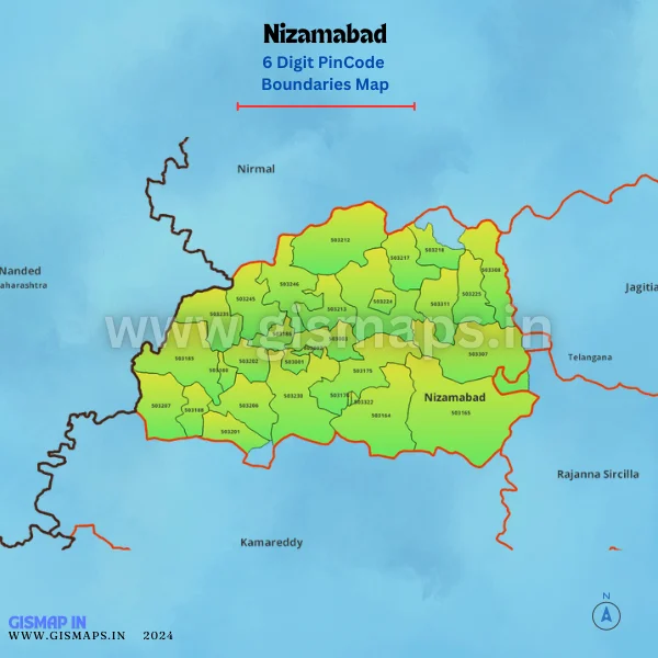 Nizamabad_PincodeBoundaries_Map