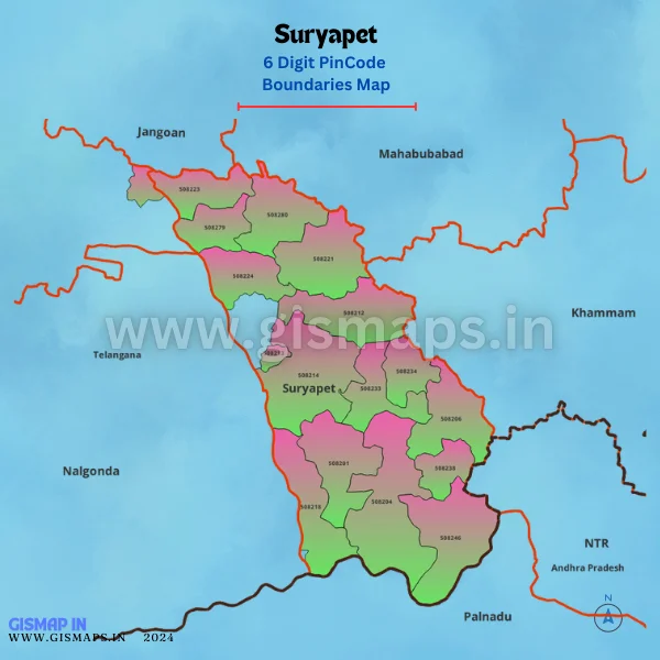 Suryapet_PincodeBoundaries_Map