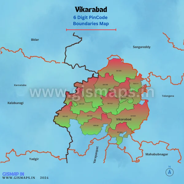 Vikarabad_PincodeBoundaries_Map