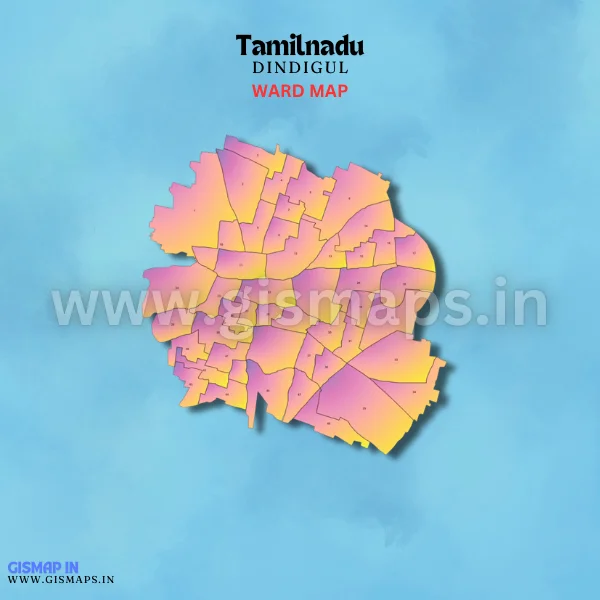 Dindigul Ward Map (Tamil Nadu)