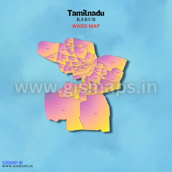 karur Ward Map (Tamil Nadu)