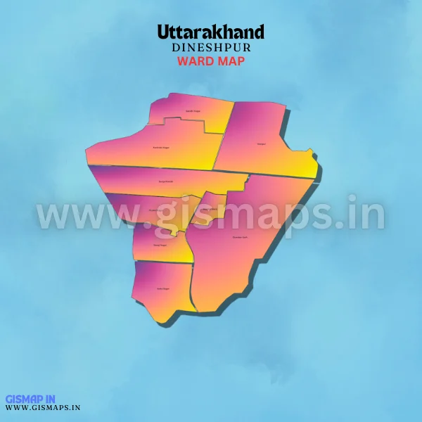 Dineshpur Ward Map (Uttarakhand)