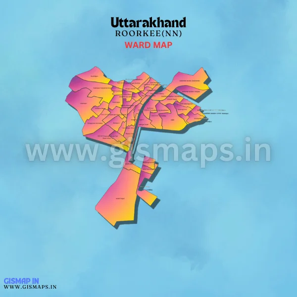 Roorkee Ward Map (Uttarakhand)