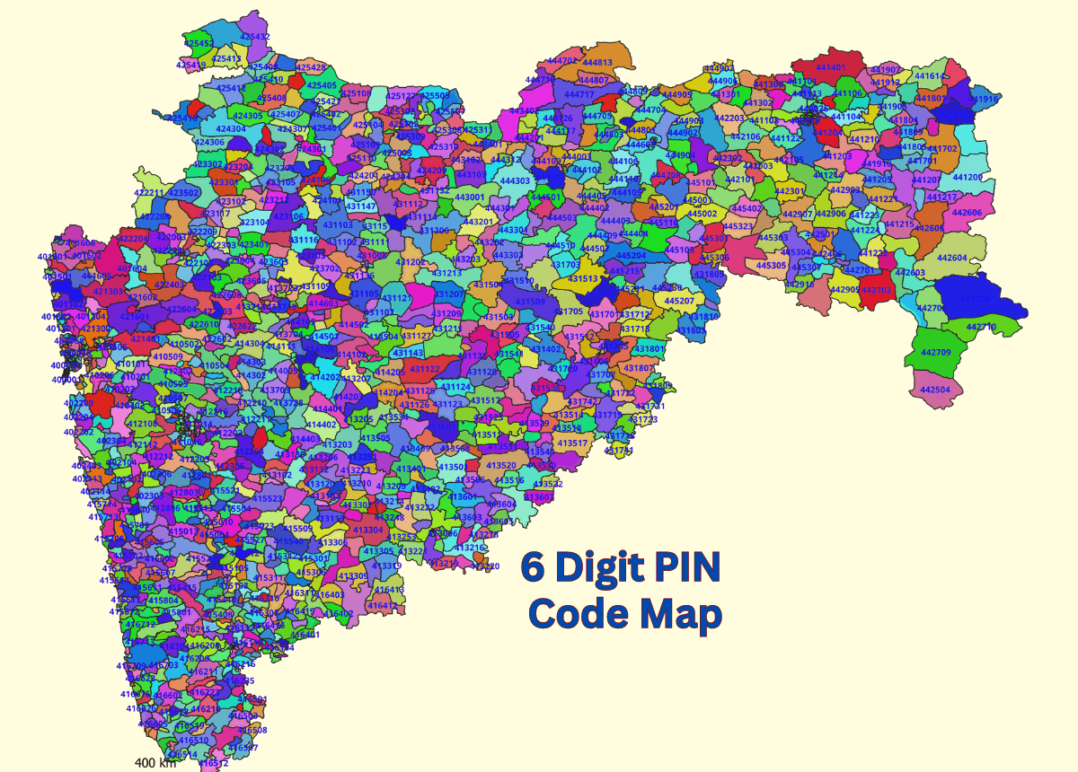 6 Digit PIN Code Map Data