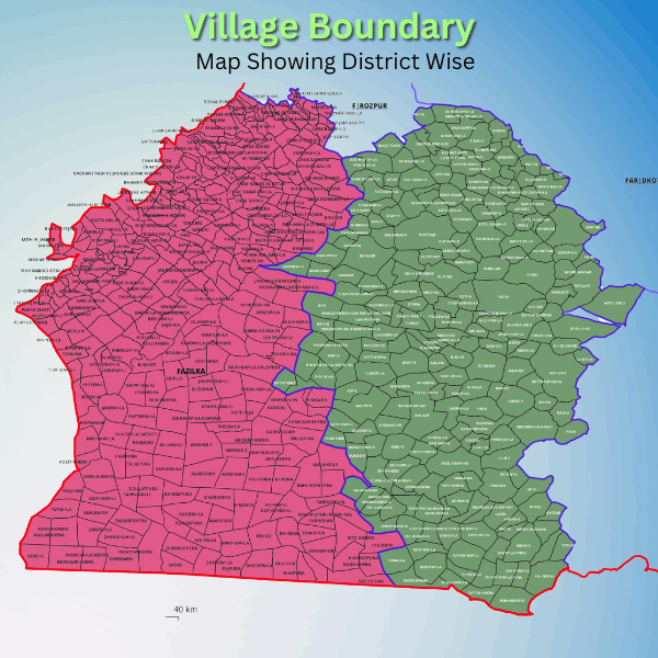 India Village Map Showing District Wise Map GISMAP IN