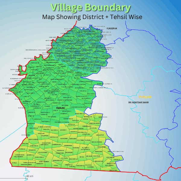 India Village Map Showing District Wise Map GISMAP IN