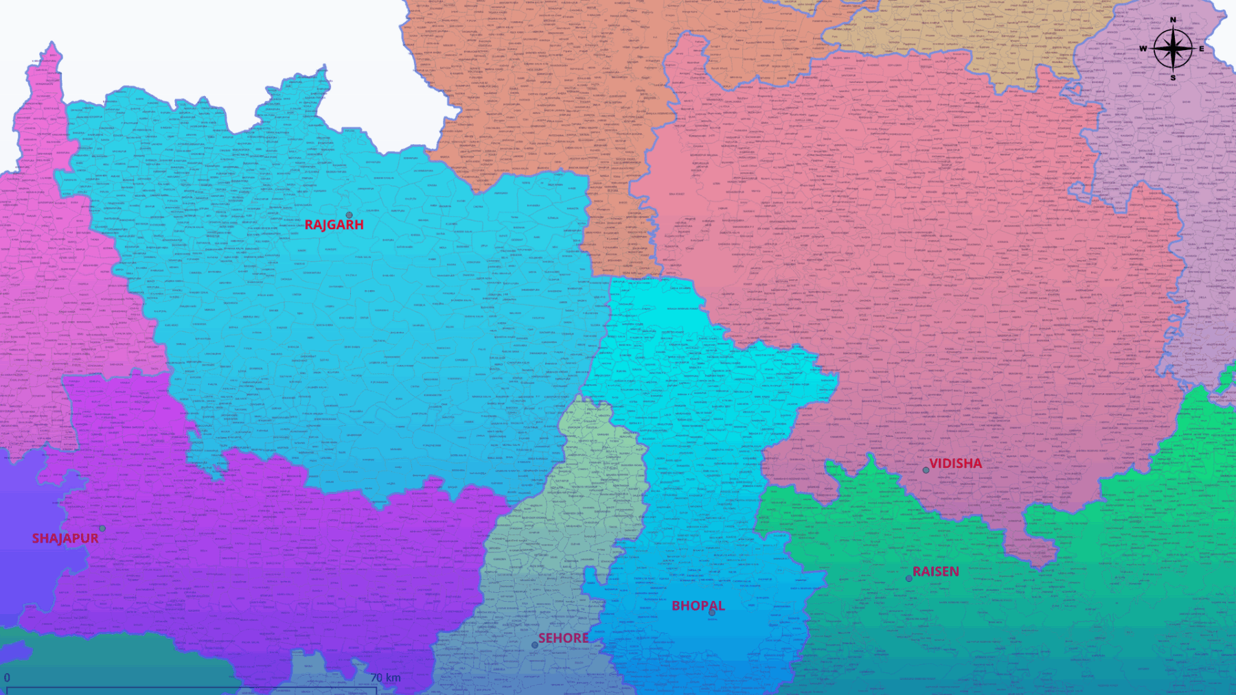 India Village Boundaries Map GISMAP IN